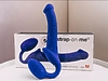 Страпон Strap-On-Me Semi-Realistic гнущийся, фиолетовый M, 18 см