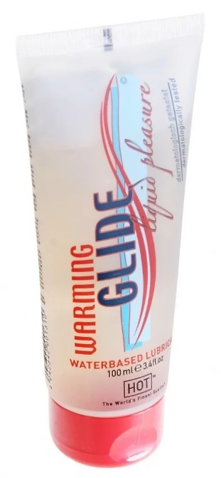 СОГРЕВАЮЩАЯ СМАЗКА НА ВОДНОЙ ОСНОВЕ HOT GLIDE, 100 МЛ