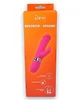 Вибратор-кролик женский реалистичный, 7 режимов вибрации, Devi toy 220х40мм, розовый