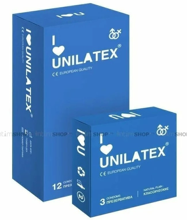 Презервативы Unilatex Natural Plain, 3 шт.