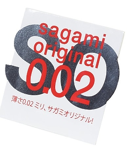 ПРЕЗЕРВАТИВЫ SAGAMI, ORIGINAL 0.02, ПОЛИУРЕТАН, УЛЬТРАТОНКИЕ, ГЛАДКИЕ, 18 СМ, 5,8 СМ, 1 ШТ.