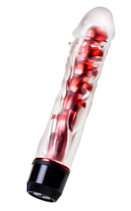 ВИБРАТОР TOYFA TRIO VIBE, TPE, КРАСНЫЙ, 15,5СМ