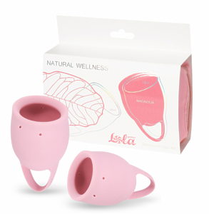 НАБОР МЕНСТРУАЛЬНЫХ ЧАШ NATURAL WELLNESS MAGNOLIA LIGHT PINK