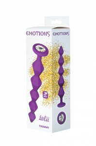 АНАЛЬНАЯ ЦЕПОЧКА С КРИСТАЛЛОМ EMOTIONS CHUMMY PURPLE 