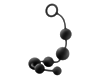 ToyForFun Анальные бусы Tonga "LARGE ANAL BEADS", 41 см 6 шар 2-4 см черн гладкие