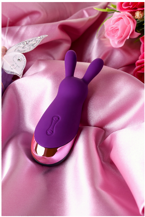 СТИМУЛЯТОР ЭРОГЕННЫХ ЗОН EROMANTICA BUNNY, СИЛИКОН, ФИОЛЕТОВЫЙ, 12,5