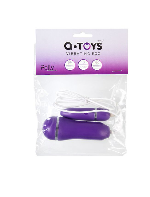 Виброяйцо TOYFA A-toys Pelly, ABS пластик, фиолетовый 6,6 см