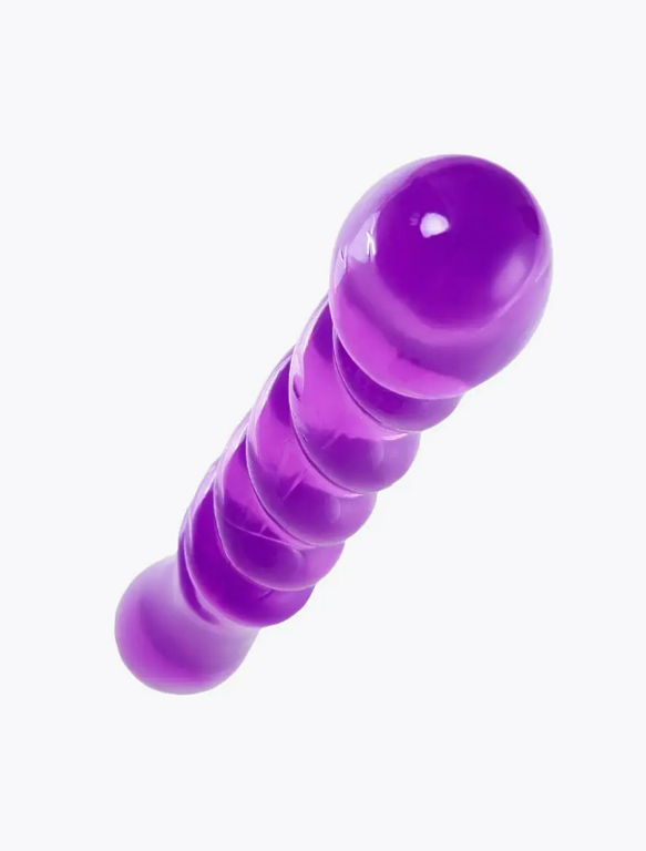 Двусторонний фаллоимитатор A-Toys by TOYFA Tanza, TPE, фиолетовый, 27,5 см