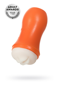 МАСТУРБАТОР TOYFA A-TOYS NILLA, РОТ, TPE, ОРАНЖЕВЫЙ, 14 СМ