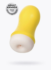 Мастурбатор TOYFA A-Toys Dion, анус, TPE, желтый, 14 см