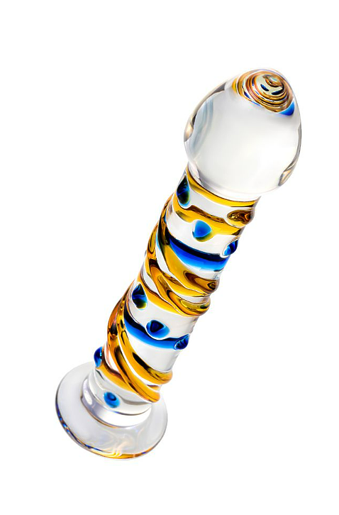 Нереалистичный фаллоимитатор Sexus Glass, стекло, прозрачный, 17,5 см, ПРЯМОЙ