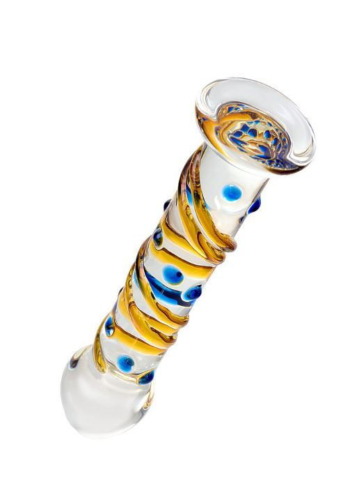 Нереалистичный фаллоимитатор Sexus Glass, стекло, прозрачный, 17,5 см, ПРЯМОЙ