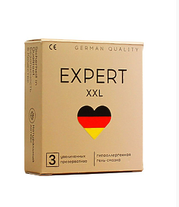 ПРЕЗЕРВАТИВЫ EXPERT XXL № 3 (УВЕЛИЧЕННОГО РАЗМЕРА), 3 штуки