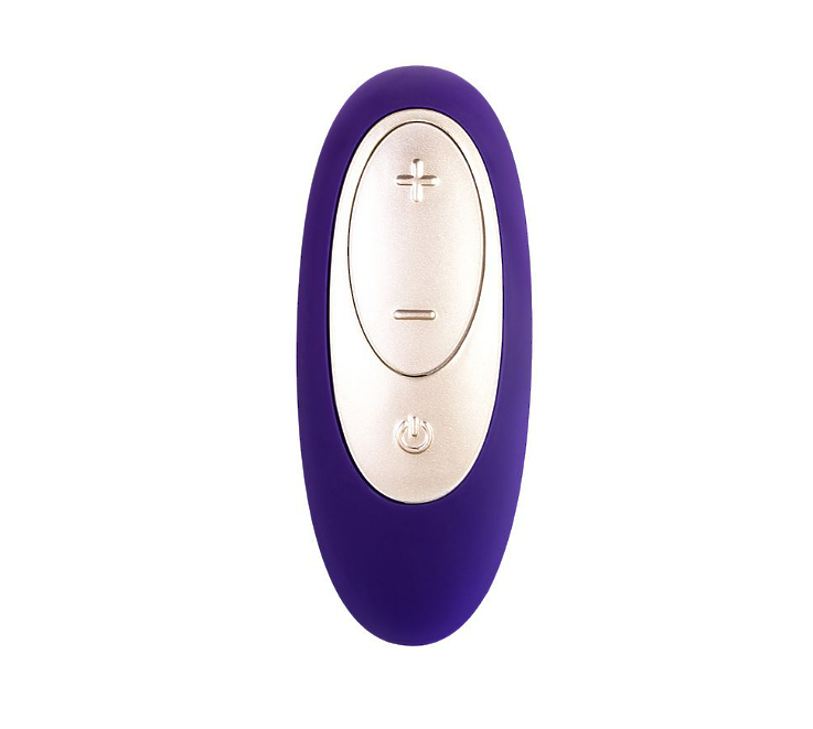 Вибромассажер для пар Satisfyer Double Plus Remote с пультом ДУ, силикон, фиолетовый, 18 см