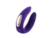 Вибромассажер для пар Satisfyer Double Plus Remote с пультом ДУ, силикон, фиолетовый, 18 см