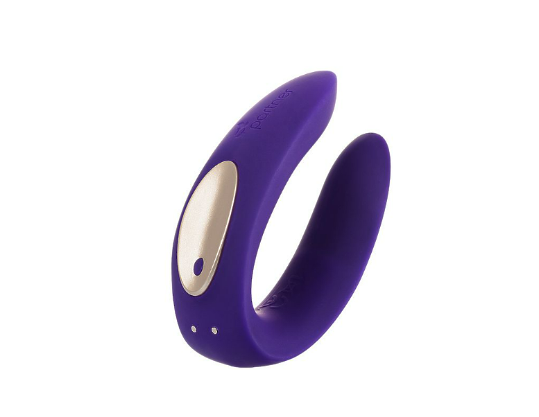Вибромассажер для пар Satisfyer Double Plus Remote с пультом ДУ, силикон, фиолетовый, 18 см