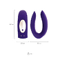 Вибромассажер для пар Satisfyer Double Plus Remote с пультом ДУ, силикон, фиолетовый, 18 см
