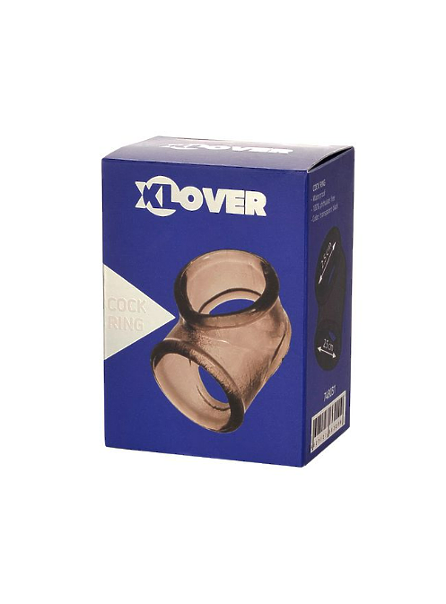 Эрекционное кольцо на пенис TOYFA XLover, Термопластичный эластомер (TPE), черный, 3,5 см