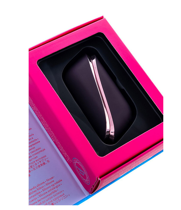 Вакуумно-волновой стимулятор клитора Satisfyer Traveler, силикон, баклажан, 10,7 см
