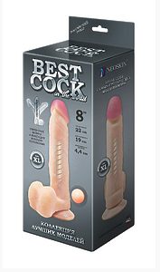 Фаллоимитатор неоскин F&F BEST COCK 8" на присоске, L 190 мм D 44 мм