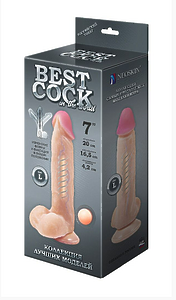 Фаллоимитатор неоскин F&F BEST COCK 7" на присоске, L 165 мм D 42 мм