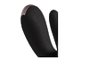 Стимулятор для пар Satisfyer Double Fun Connect App, с пультом ДУ, силикон, черный, 9 см
