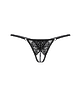 Стринги с ниткой из бусин SoftLine Collection, черный, XL
