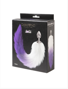 Анальная Пробка с Хвостом Diamond Galaxy Purple 4019-03lola