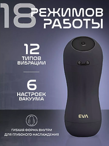 ЧЕРНЫЙ Мастурбатор автоматический секс игрушка 