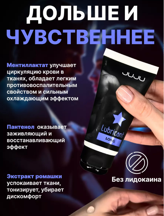 7067JU / JUJU / 50 мл ПРОЛОНГИРУЮЩИЙ лубрикант LONG