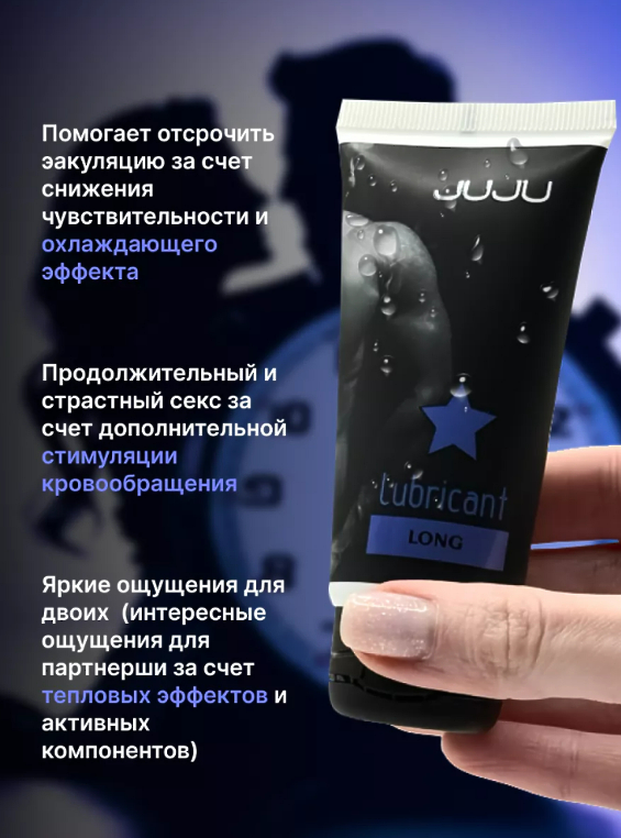 7067JU / JUJU / 50 мл ПРОЛОНГИРУЮЩИЙ лубрикант LONG