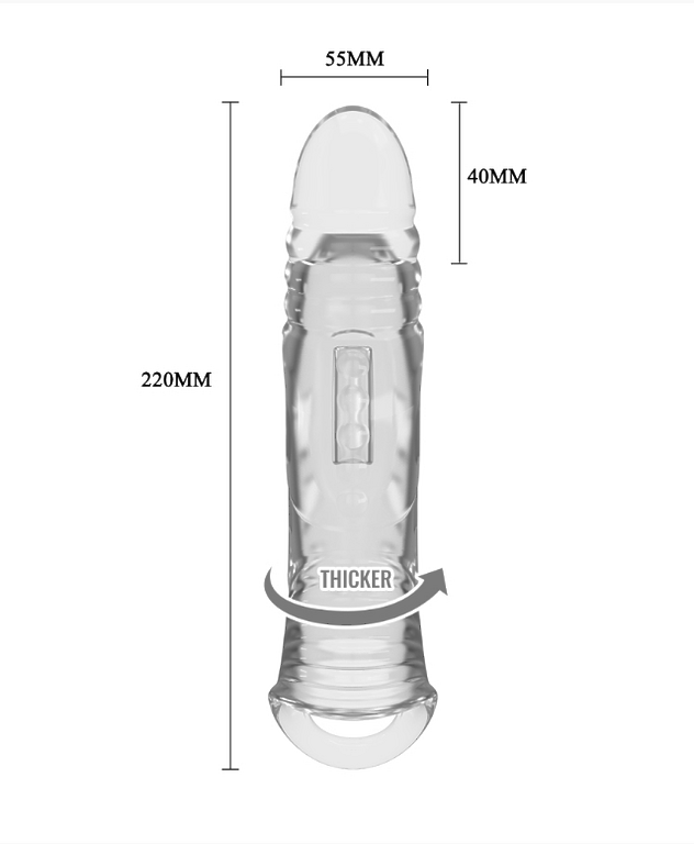 Прозрачная насадка на пенис BI-026241NM
