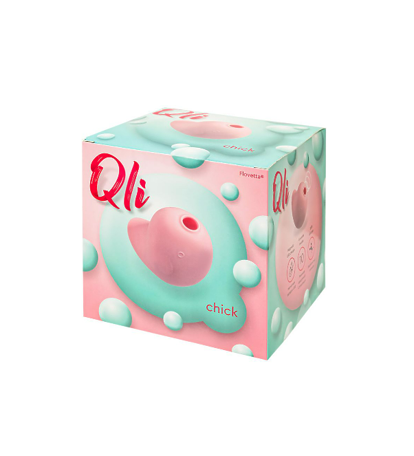Вакуум-волновой стимулятор клитора Qli by Flovetta Chick, силикон, розовый, 6,1 см